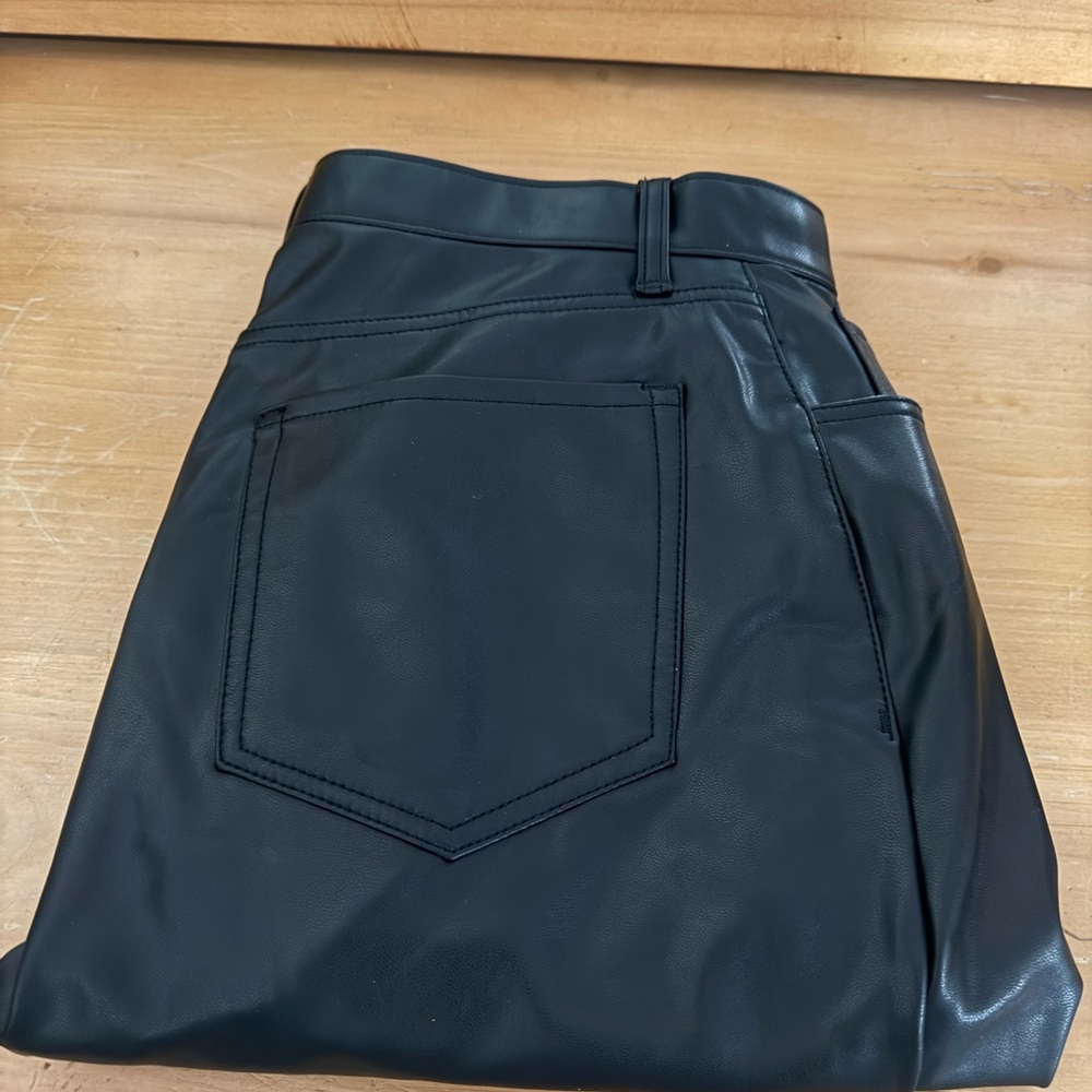 Abercrombie & Fitch Black Vegan Leather Pants